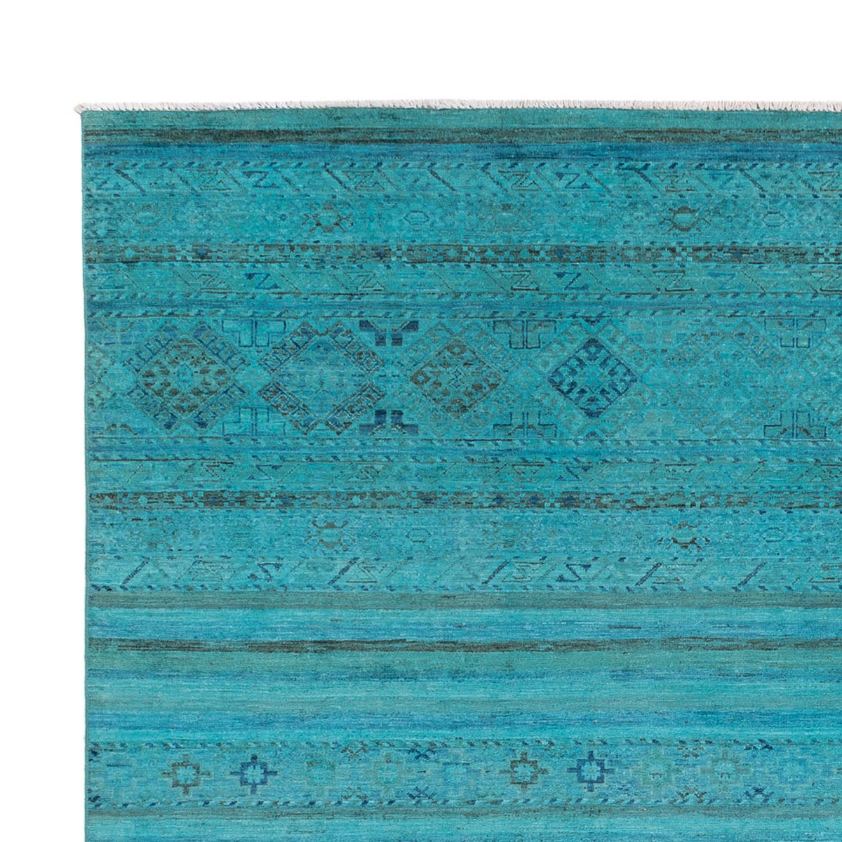 Designer Teppich - 300 x 247 cm - türkis