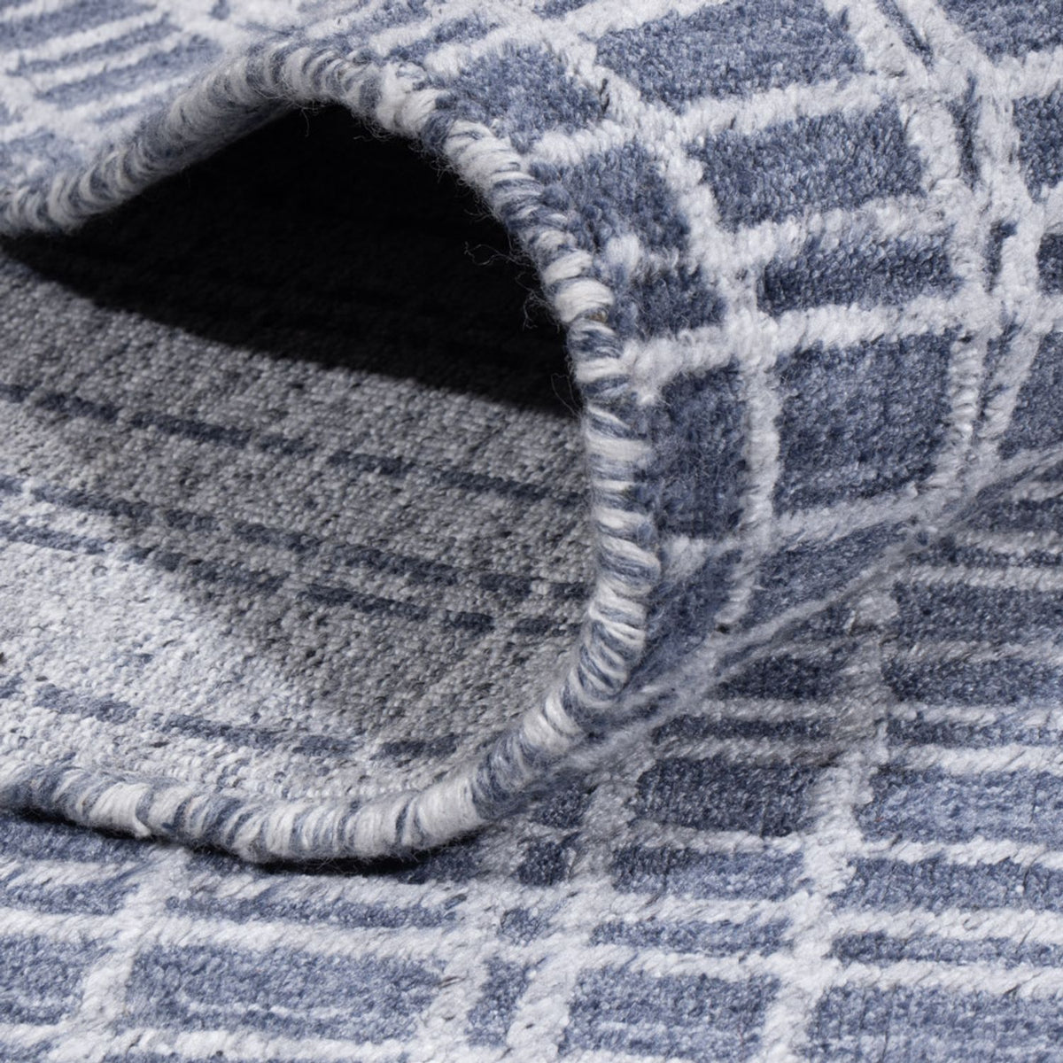 Designer Teppich - 302 x 248 cm - blau