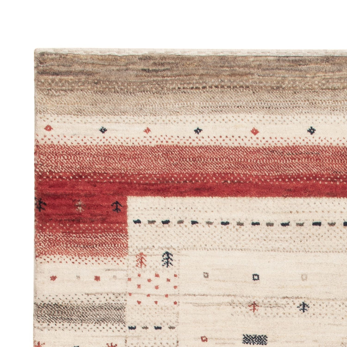 Gabbeh Teppich - Loribaft Indus - 155 x 102 cm - beige