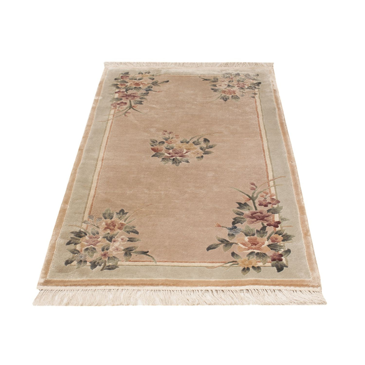 Seidenteppich - China Seide - 135 x 70 cm - beige