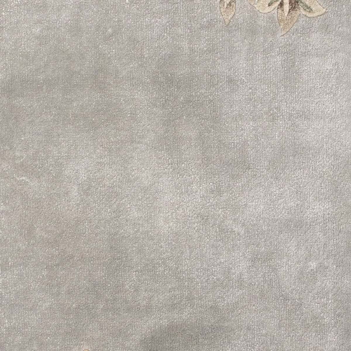Seidenteppich - China Seide - 124 x 60 cm - silber