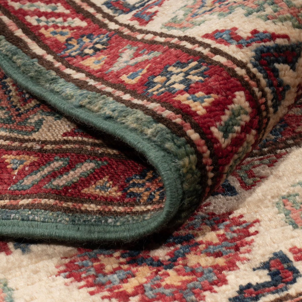 Ziegler Teppich - Kazak - 117 x 85 cm - grün