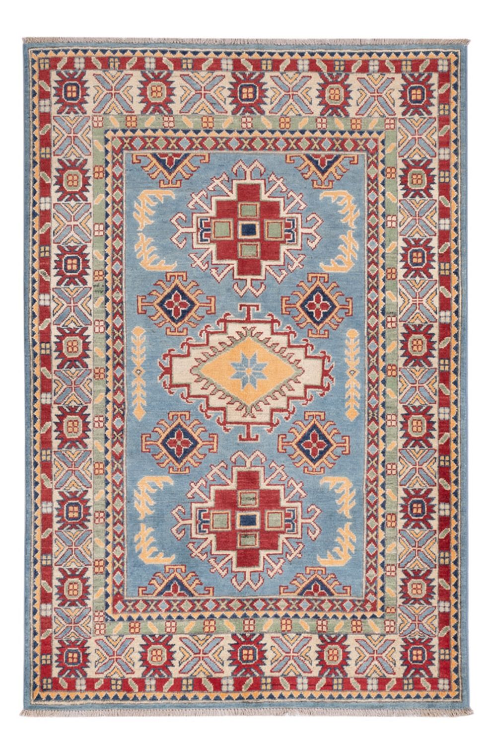 Ziegler Teppich - Kazak - 180 x 120 cm - hellblau