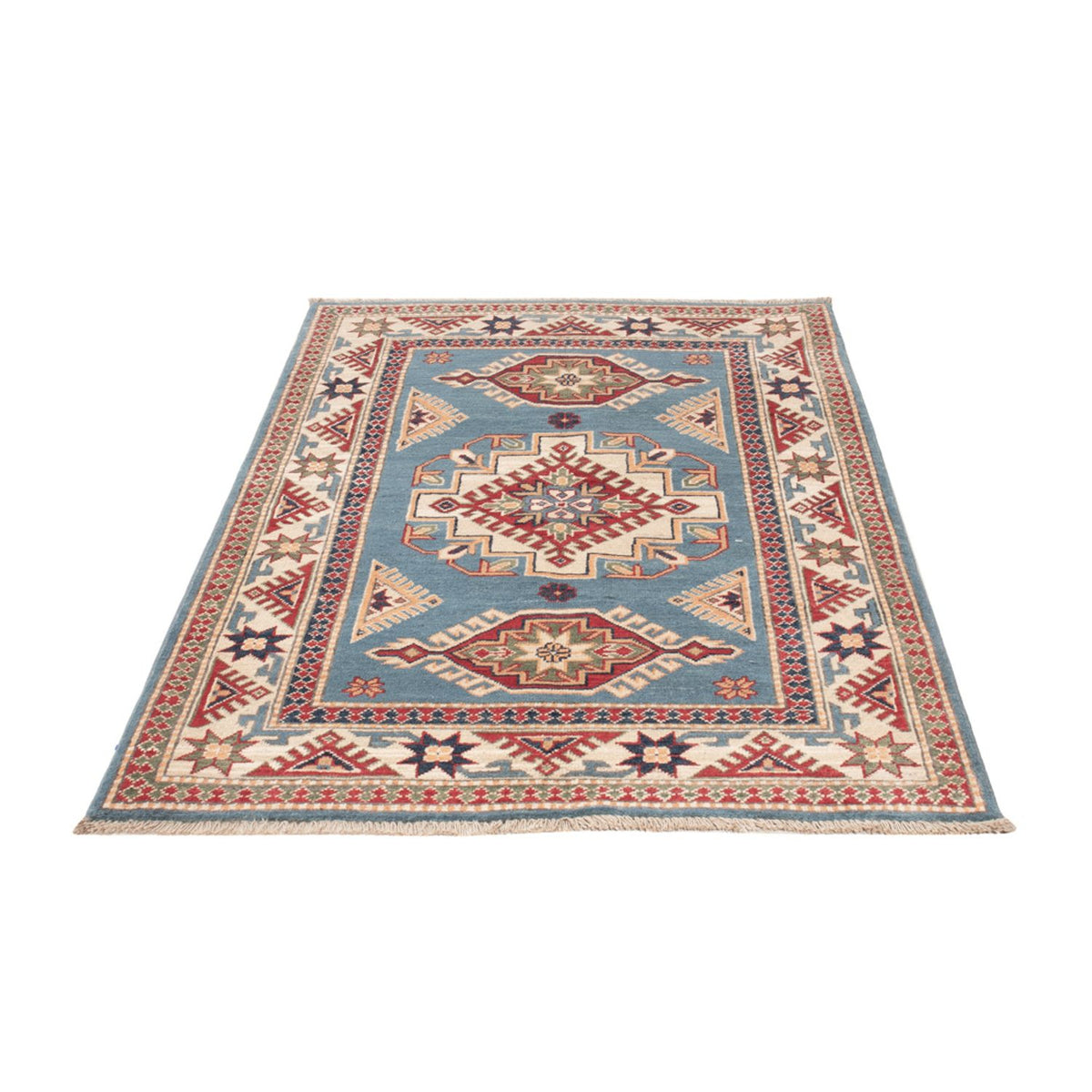 Ziegler Teppich - Kazak - 147 x 100 cm - hellblau