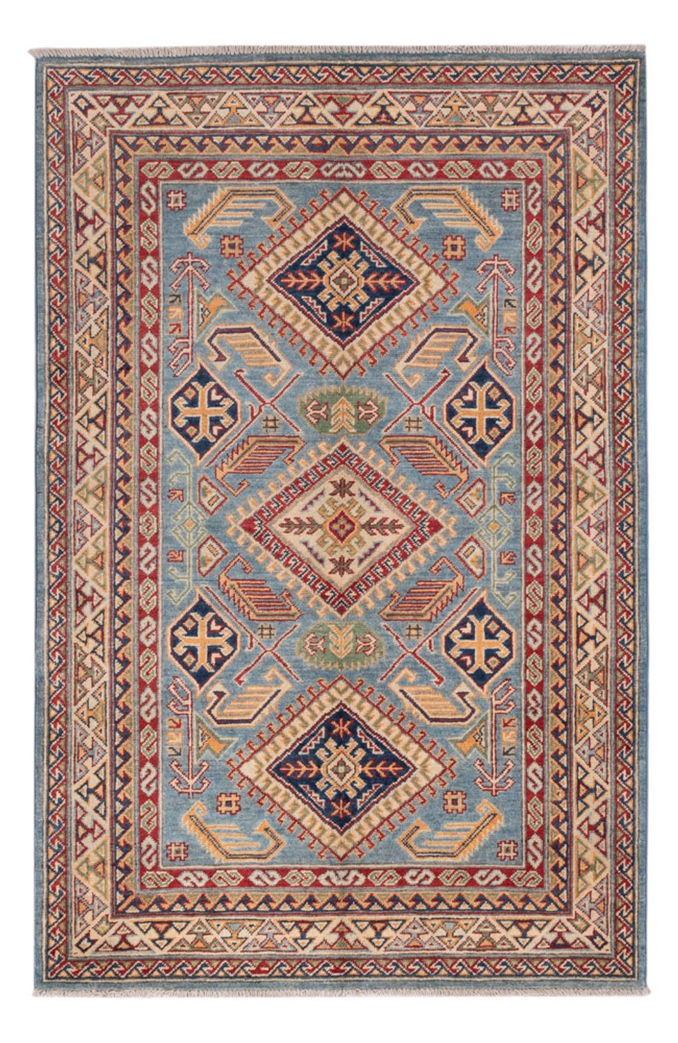 Ziegler Teppich - Kazak - 185 x 120 cm - hellblau