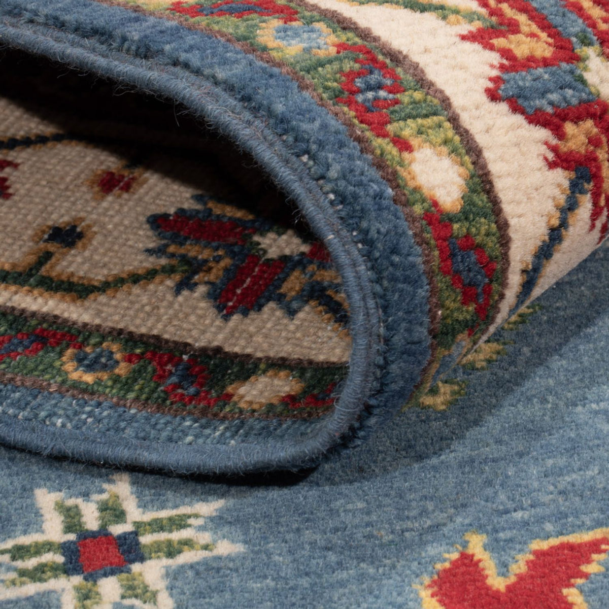 Ziegler Teppich - Kazak - 184 x 121 cm - blau