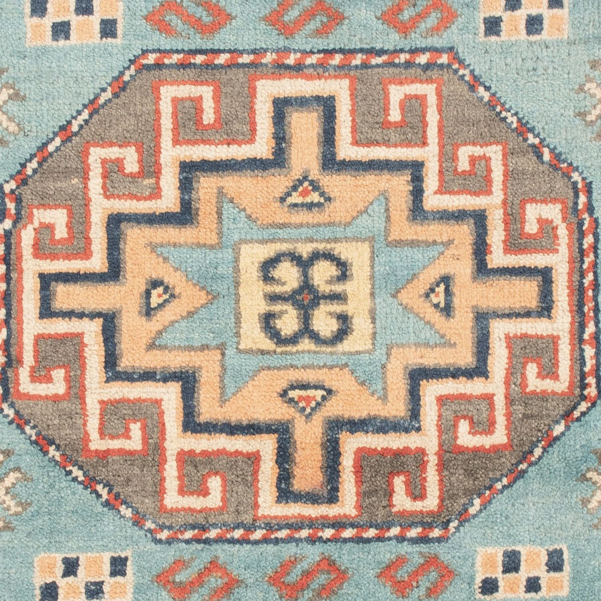Ziegler Teppich - Kazak - 124 x 78 cm - hellblau