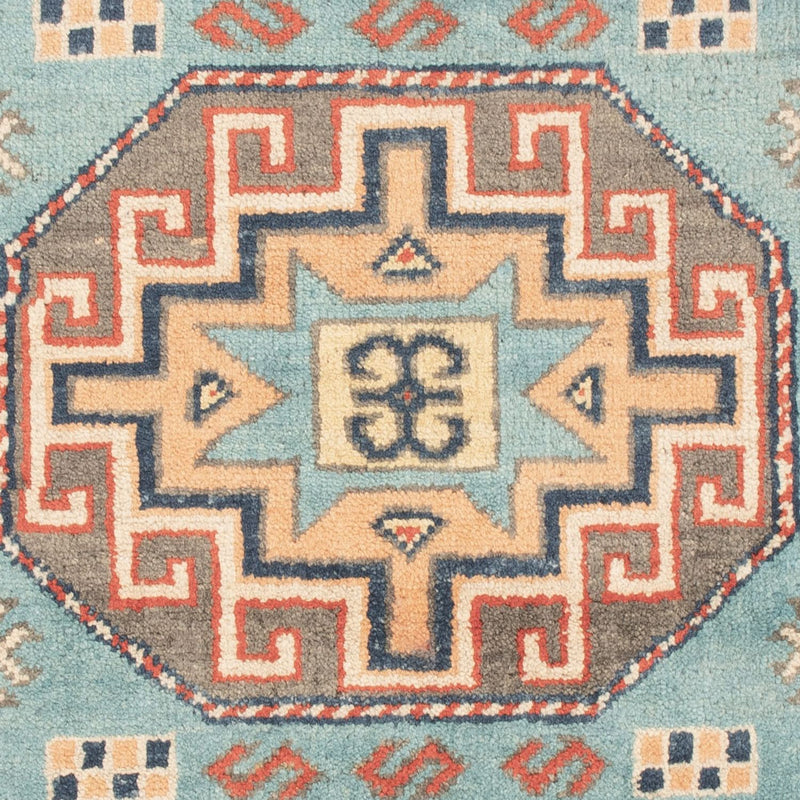 Ziegler Teppich - Kazak - 124 x 78 cm - hellblau