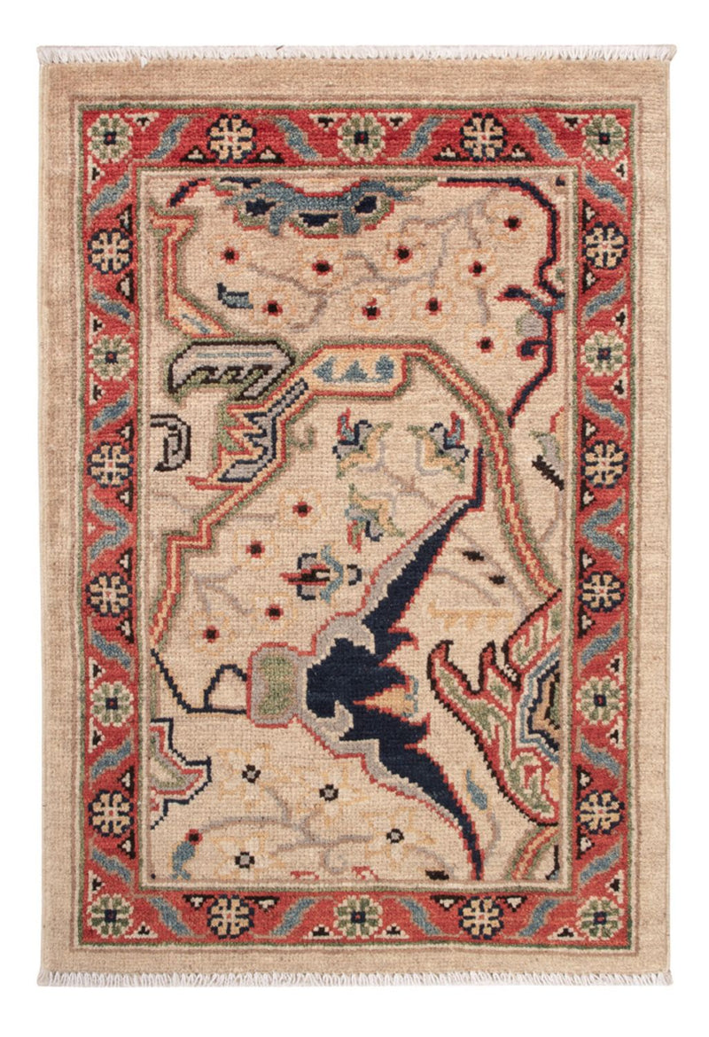 Ziegler Teppich - Kazak - 89 x 60 cm - dunkelbeige
