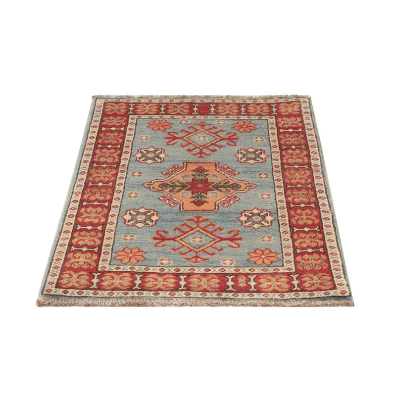 Ziegler Teppich - Kazak - 88 x 59 cm - hellblau