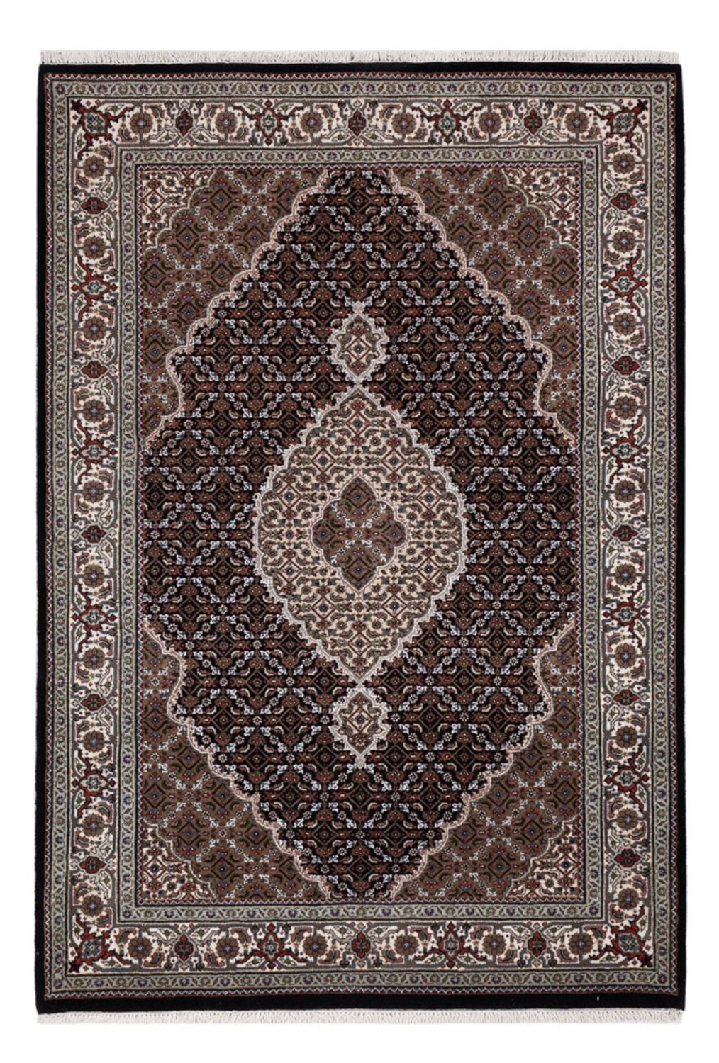 Orientteppich - Täbriz - 185 x 125 cm - dunkelbeige
