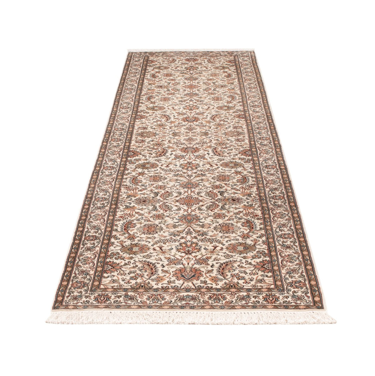 Läufer Seiden - Kaschmir Seide - 308 x 80 cm - beige