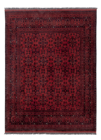 Afghan Teppich - Kunduz - 148 x 198 cm - rot