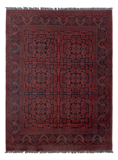 Afghan Teppich - Kunduz - 148 x 198 cm - rot