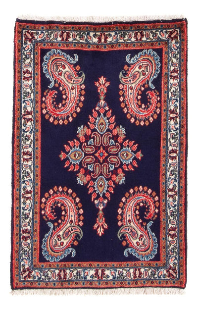 Sarough Teppich 65x103cm - Perserteppich - dunkelblau