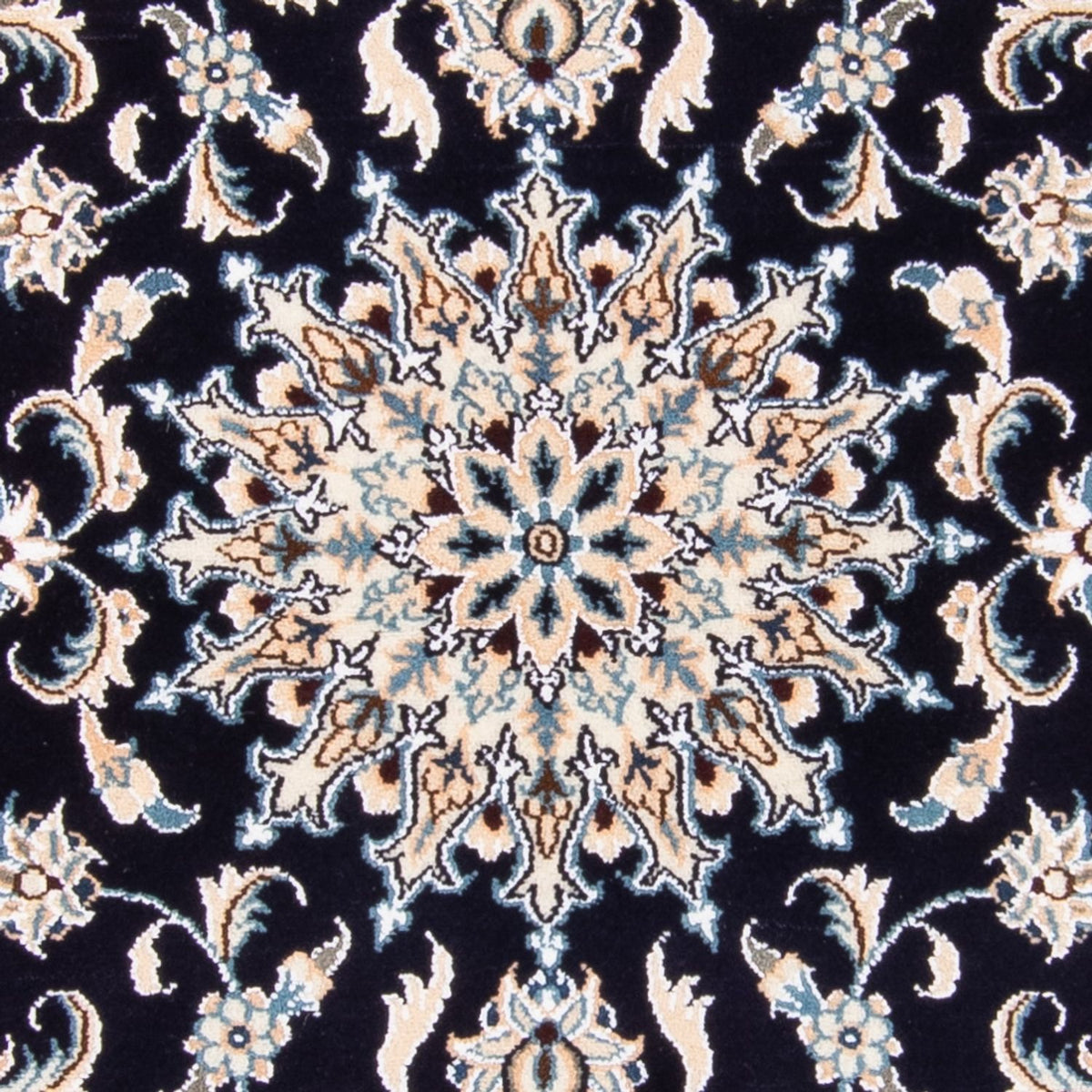 Perserteppich - Nain - Royal - 150 x 100 cm - dunkelblau