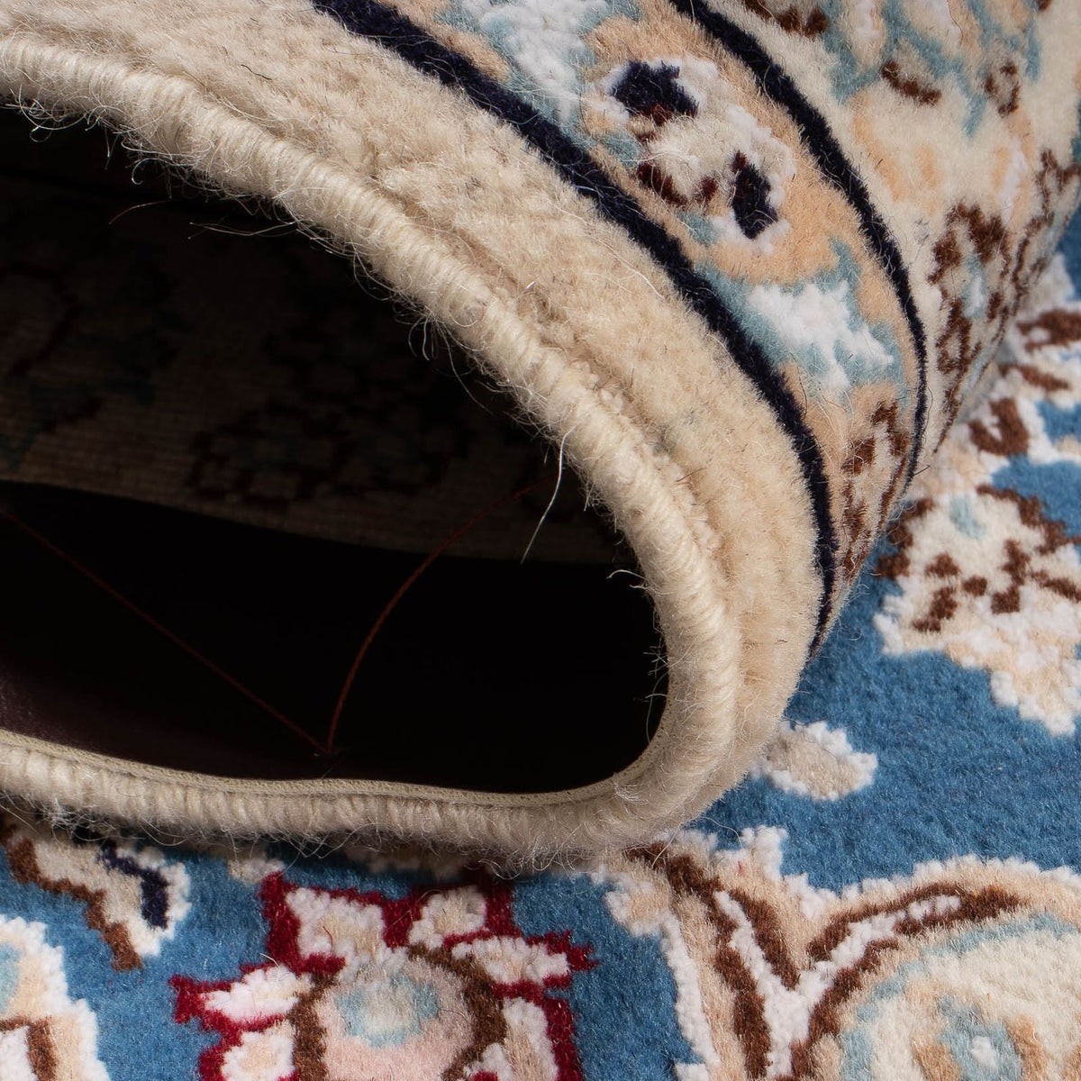 Perserteppich - Nain - Royal - 95 x 67 cm - blau