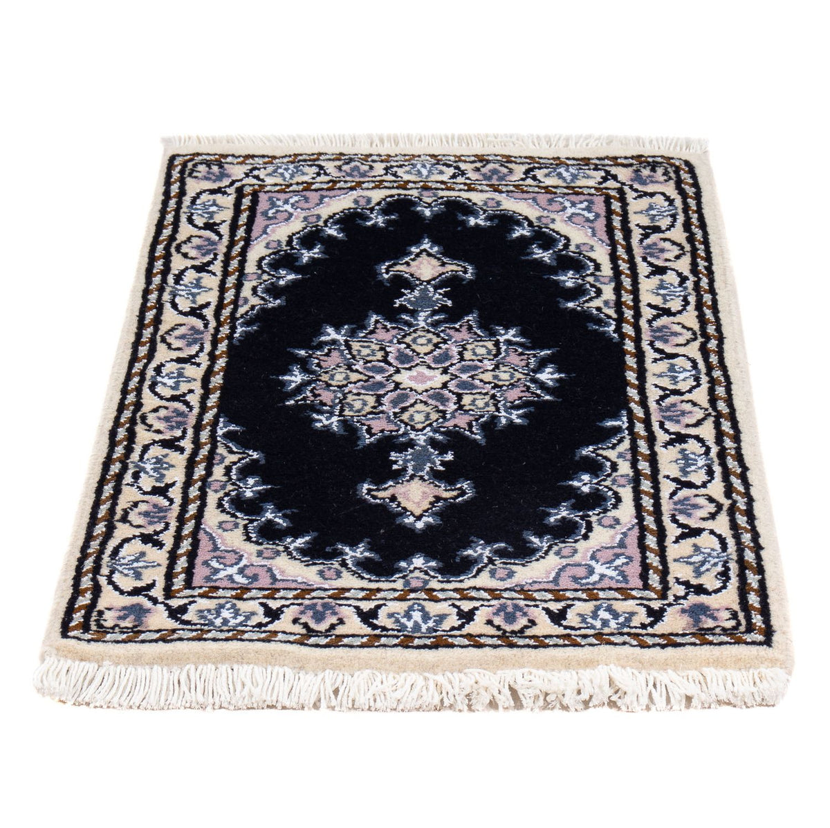 Perserteppich - Nain - 60 x 40 cm - dunkelblau