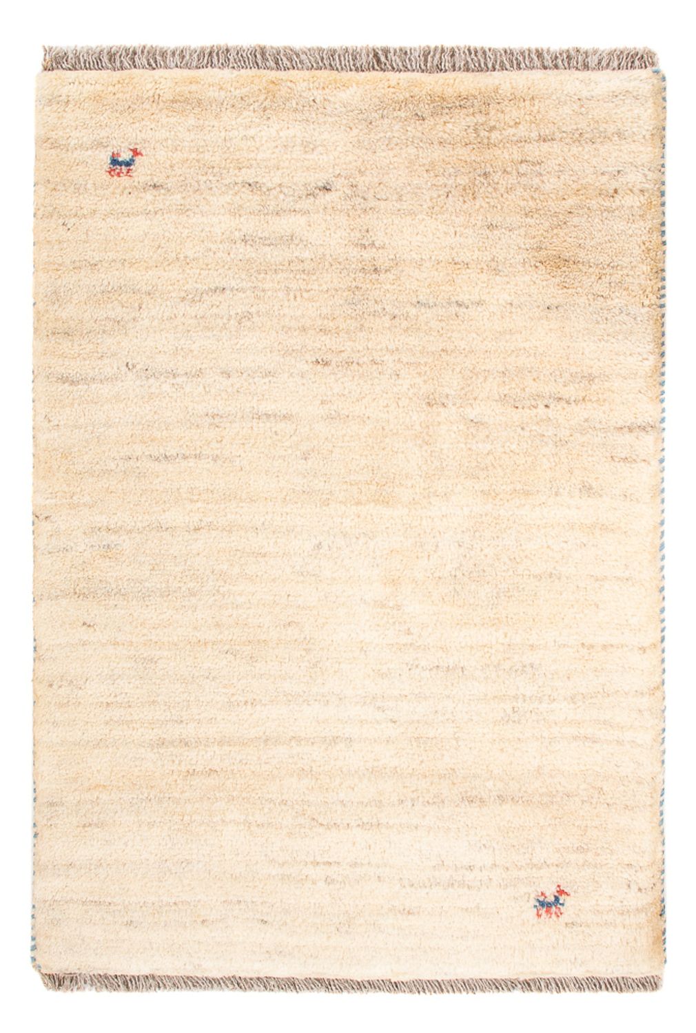 Gabbeh Teppich - Perser - 86 x 60 cm - hellbeige