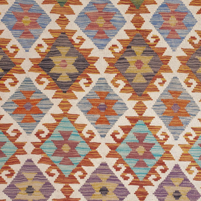 Kelim Teppich - Splash - 201 x 153 cm - mehrfarbig