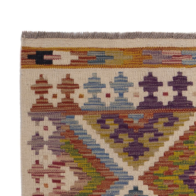 Läufer Kelim - Splash - 195 x 95 cm - mehrfarbig