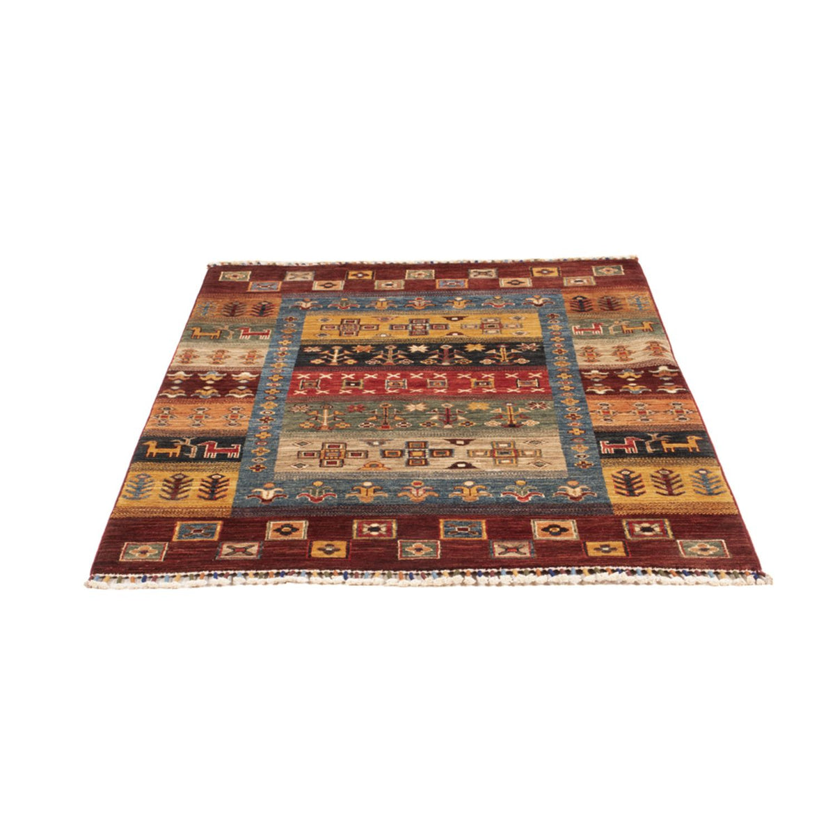 Gabbeh Teppich - Loribaft Perser - 148 x 105 cm - mehrfarbig