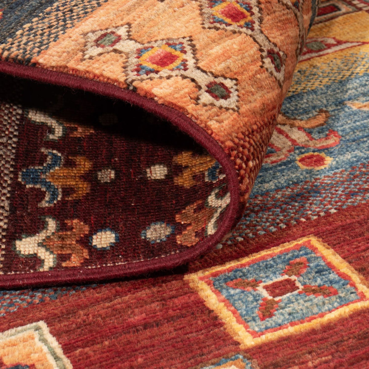 Gabbeh Teppich - Loribaft Perser - 143 x 105 cm - mehrfarbig