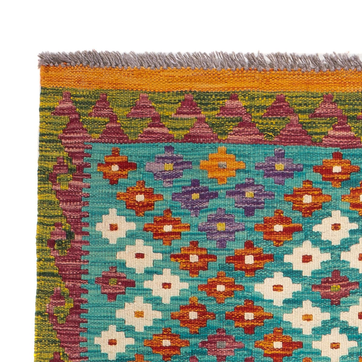 Kelim Teppich - Splash - 131 x 92 cm - mehrfarbig