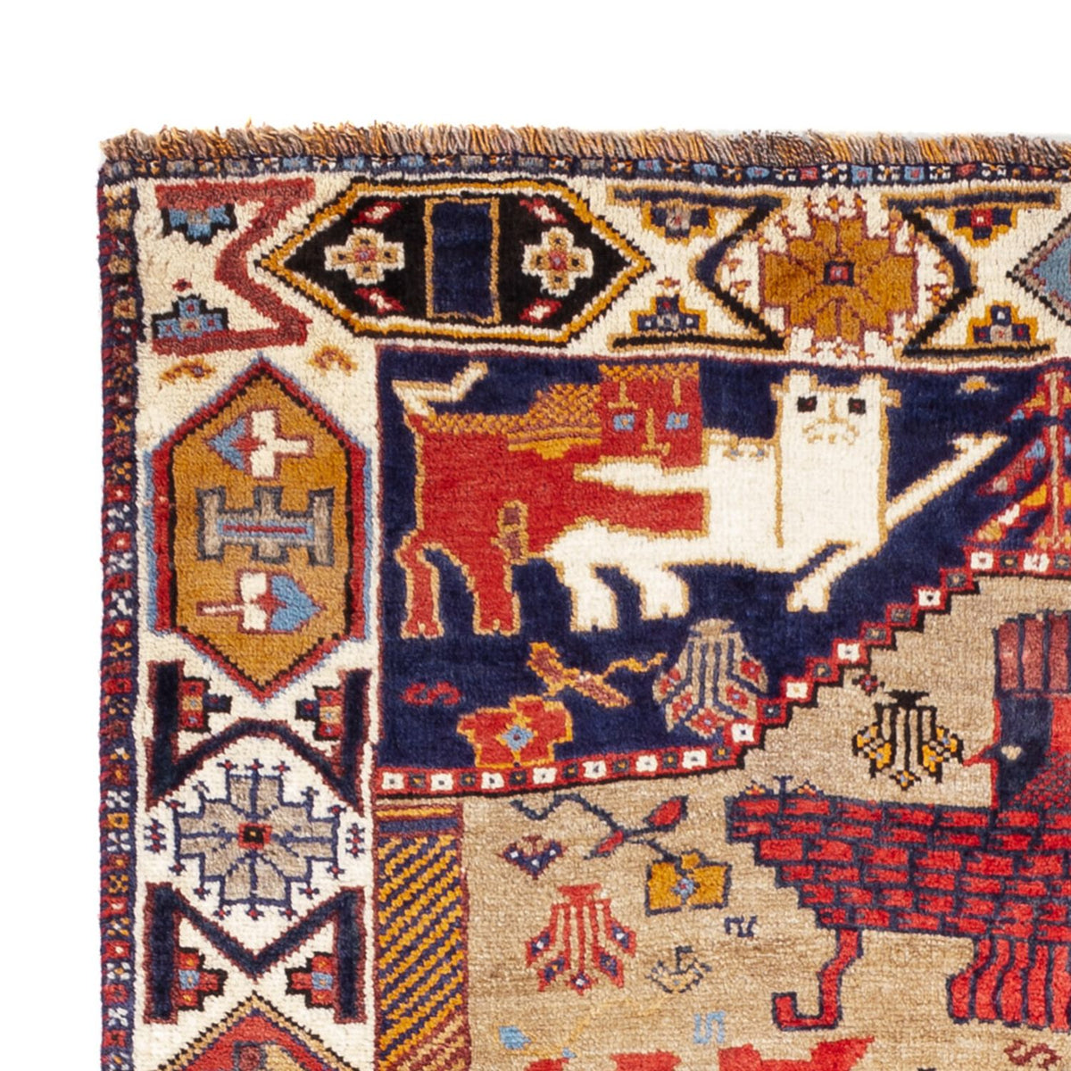 Perserteppich - Nomadic - 157 x 113 cm - mehrfarbig