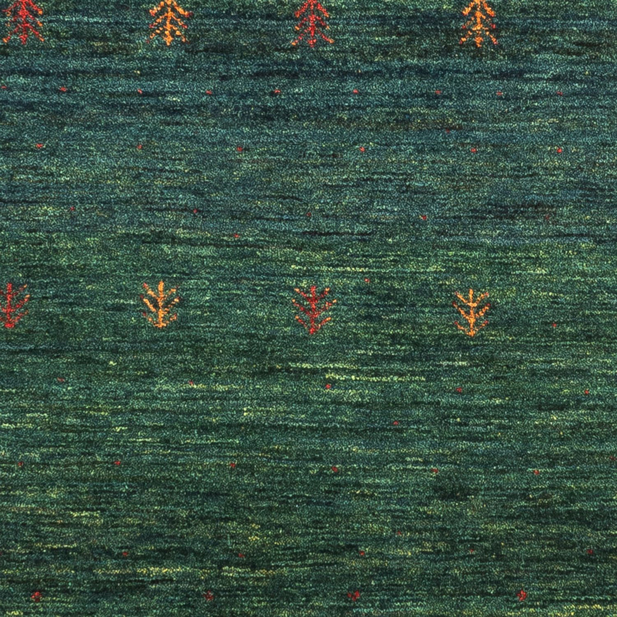 Gabbeh Teppich - Loribaft Perser - 136 x 87 cm - grün