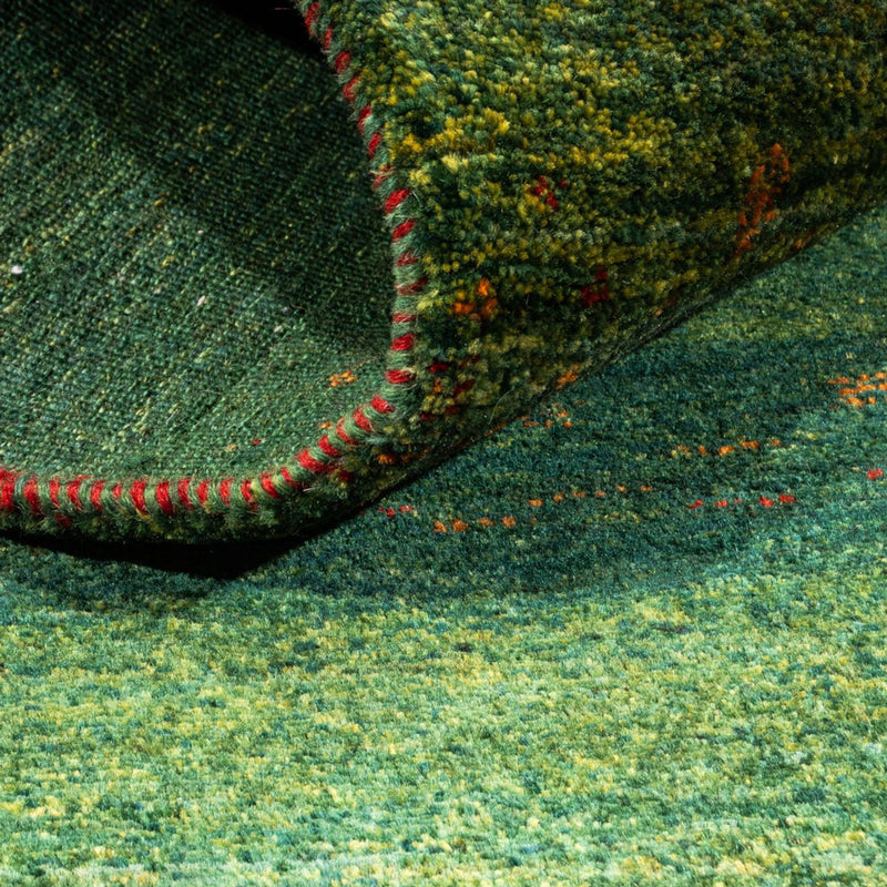 Gabbeh Teppich - Loribaft Perser - 162 x 91 cm - grün