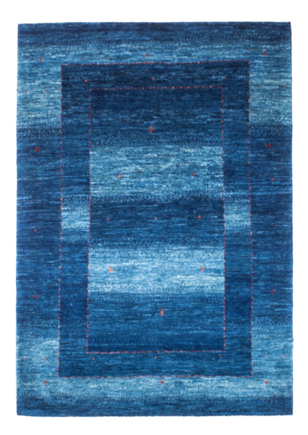 Gabbeh Teppich - Loribaft Perser - 145 x 101 cm - blau