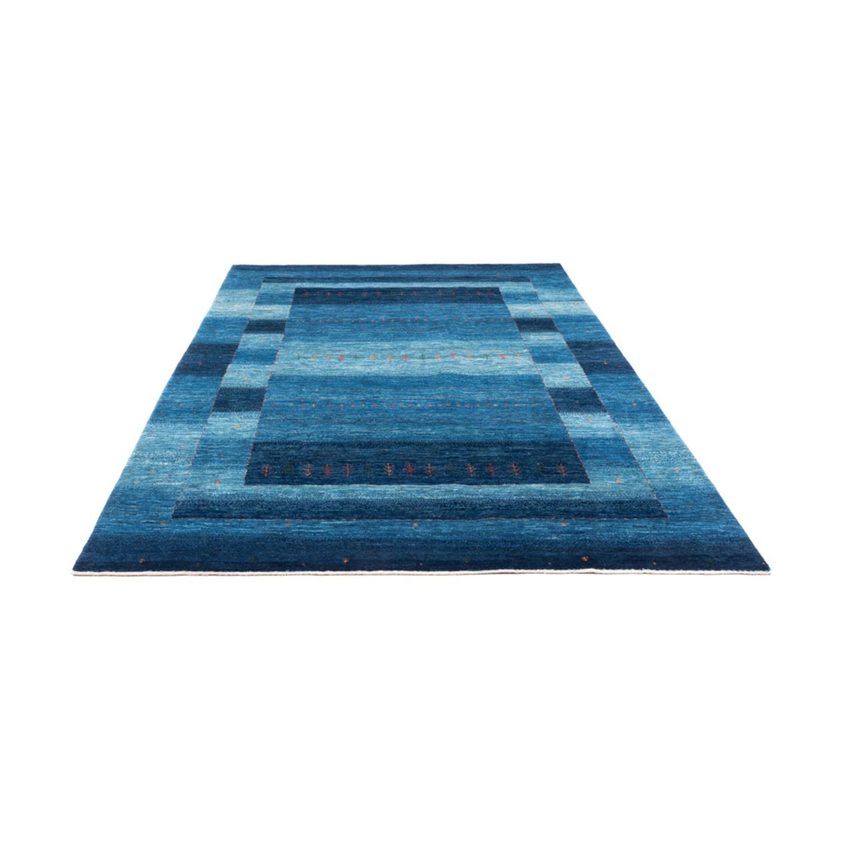 Gabbeh Teppich - Loribaft Perser - 302 x 195 cm - blau