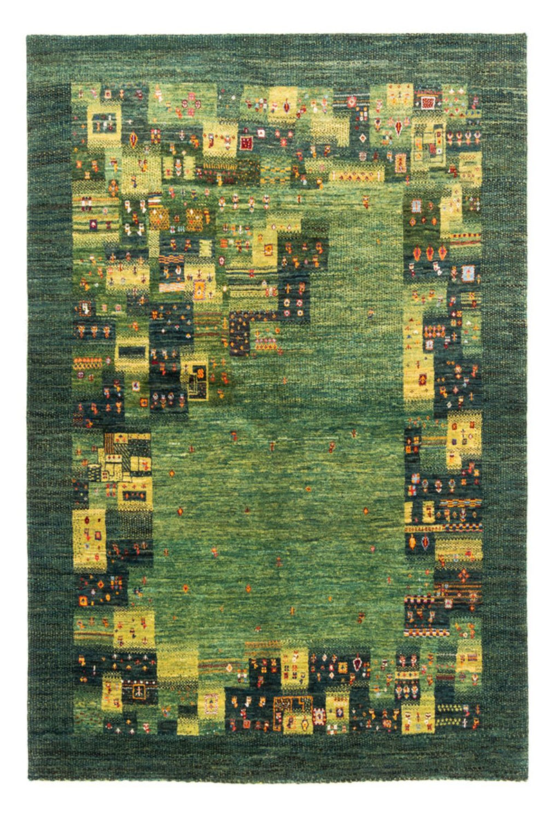 Gabbeh Teppich - Loribaft Perser - Royal - 251 x 167 cm - grün