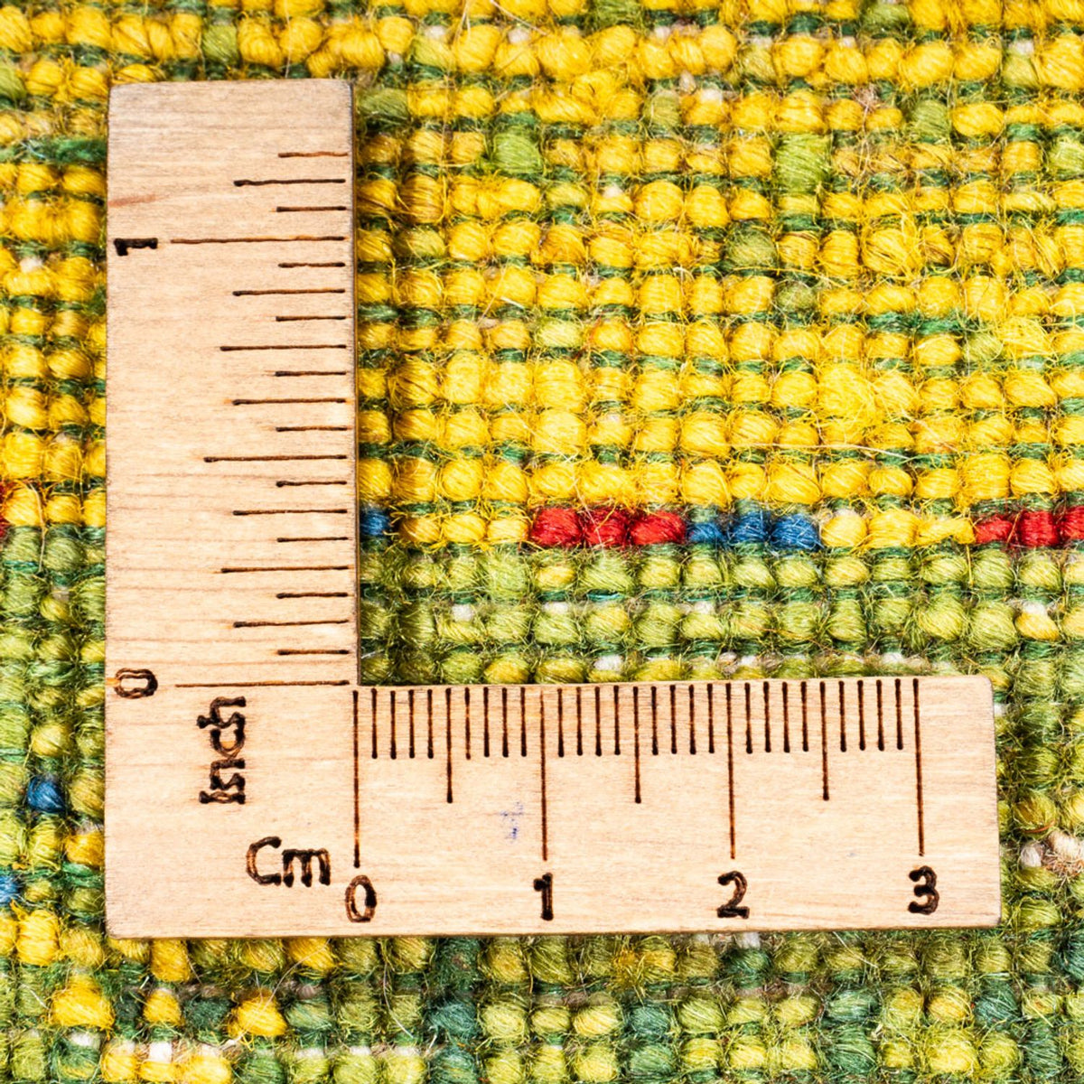 Gabbeh Teppich - Loribaft Perser - 128 x 76 cm - grün