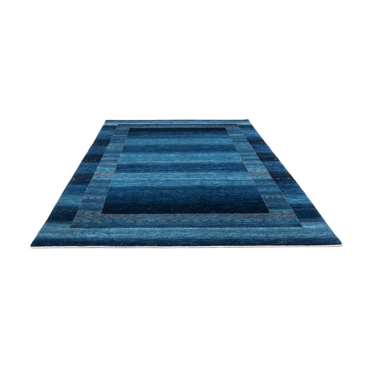 Gabbeh Teppich - Loribaft Perser - 331 x 228 cm - blau