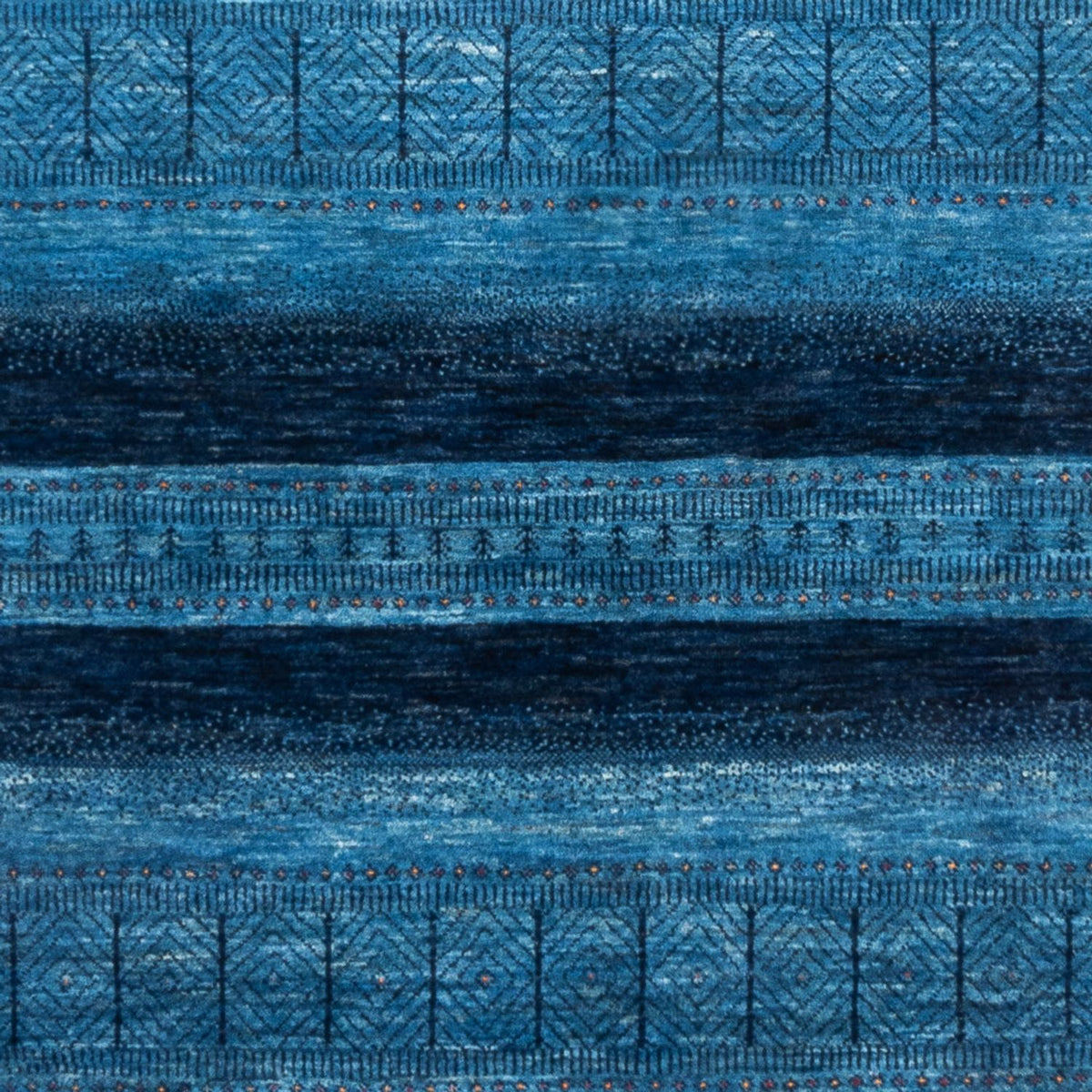 Gabbeh Teppich - Loribaft Perser - 244 x 178 cm - blau