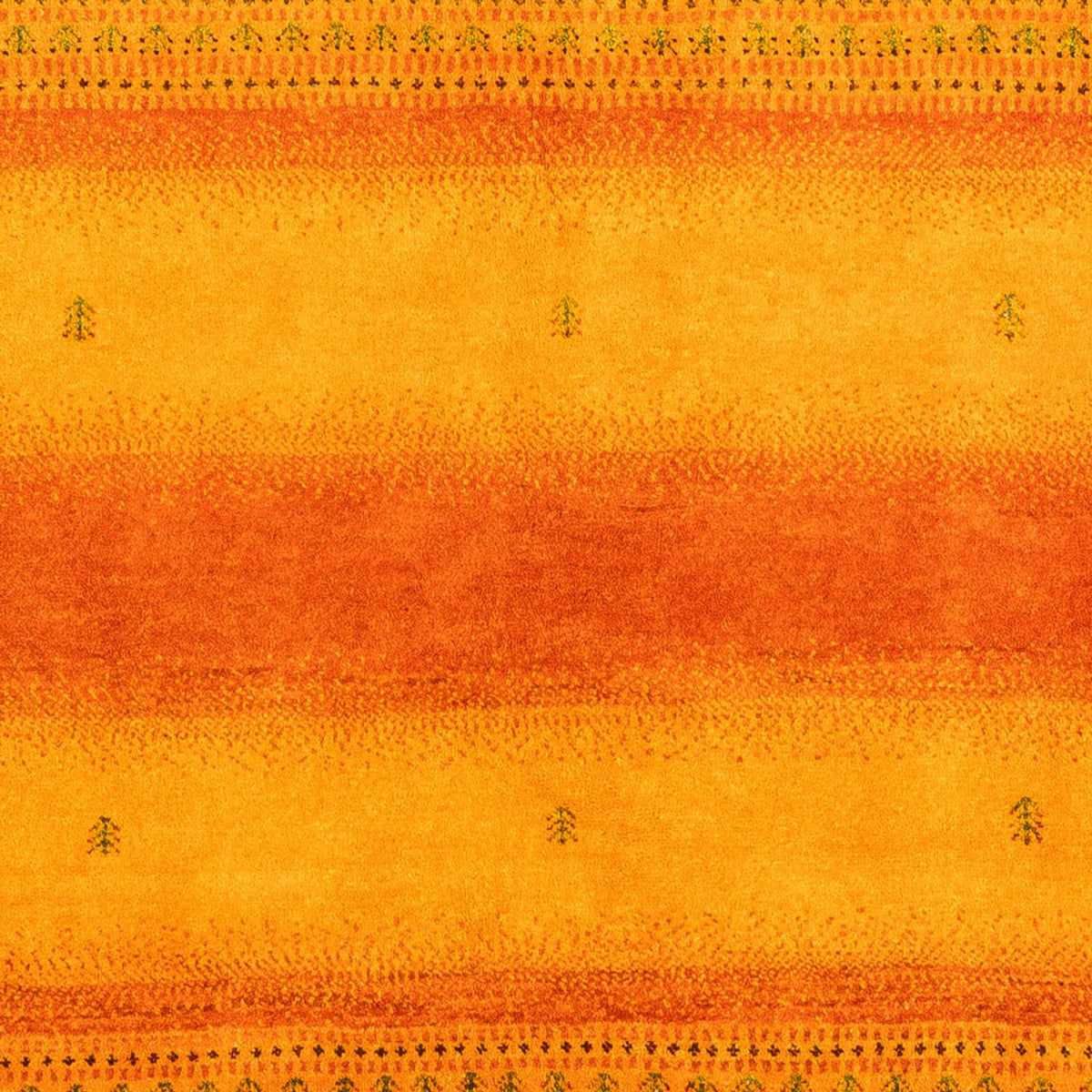 Gabbeh Teppich - Loribaft Perser - 200 x 154 cm - gold