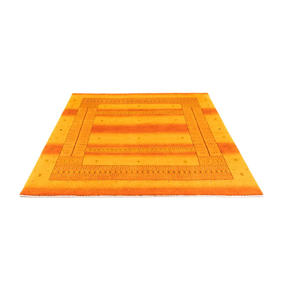 Gabbeh Teppich - Loribaft Perser - 200 x 154 cm - gold