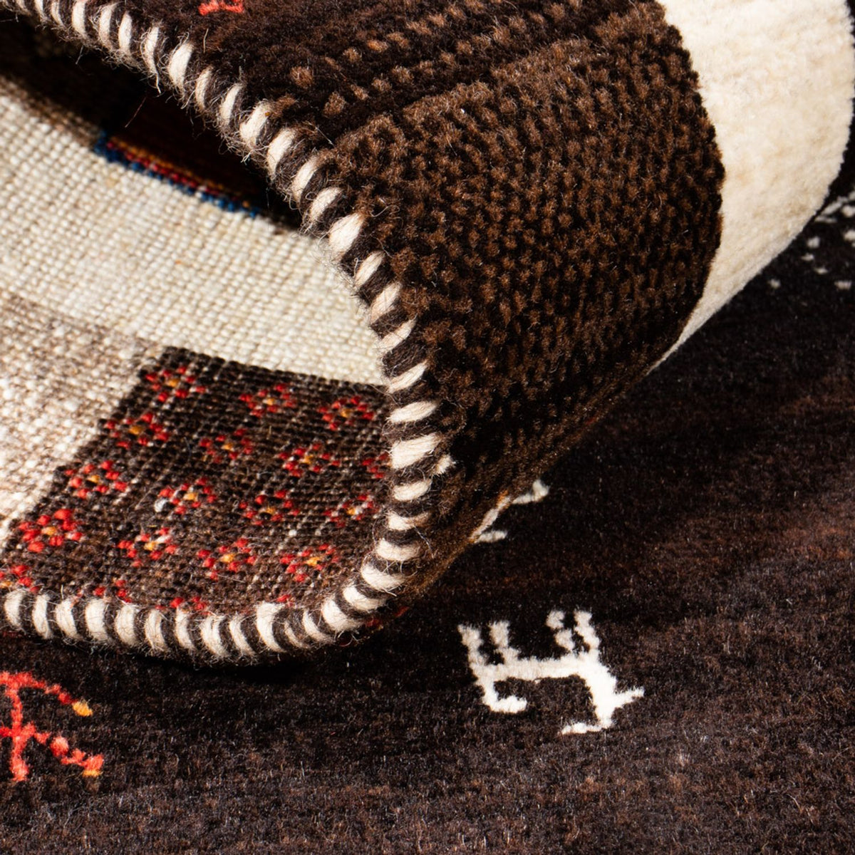 Gabbeh Teppich - Loribaft Perser - Royal - 130 x 86 cm - mehrfarbig