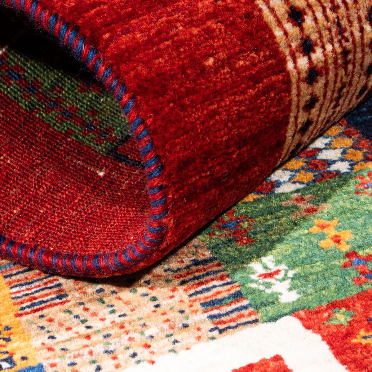 Gabbeh Teppich - Loribaft Perser - Royal - 128 x 80 cm - mehrfarbig