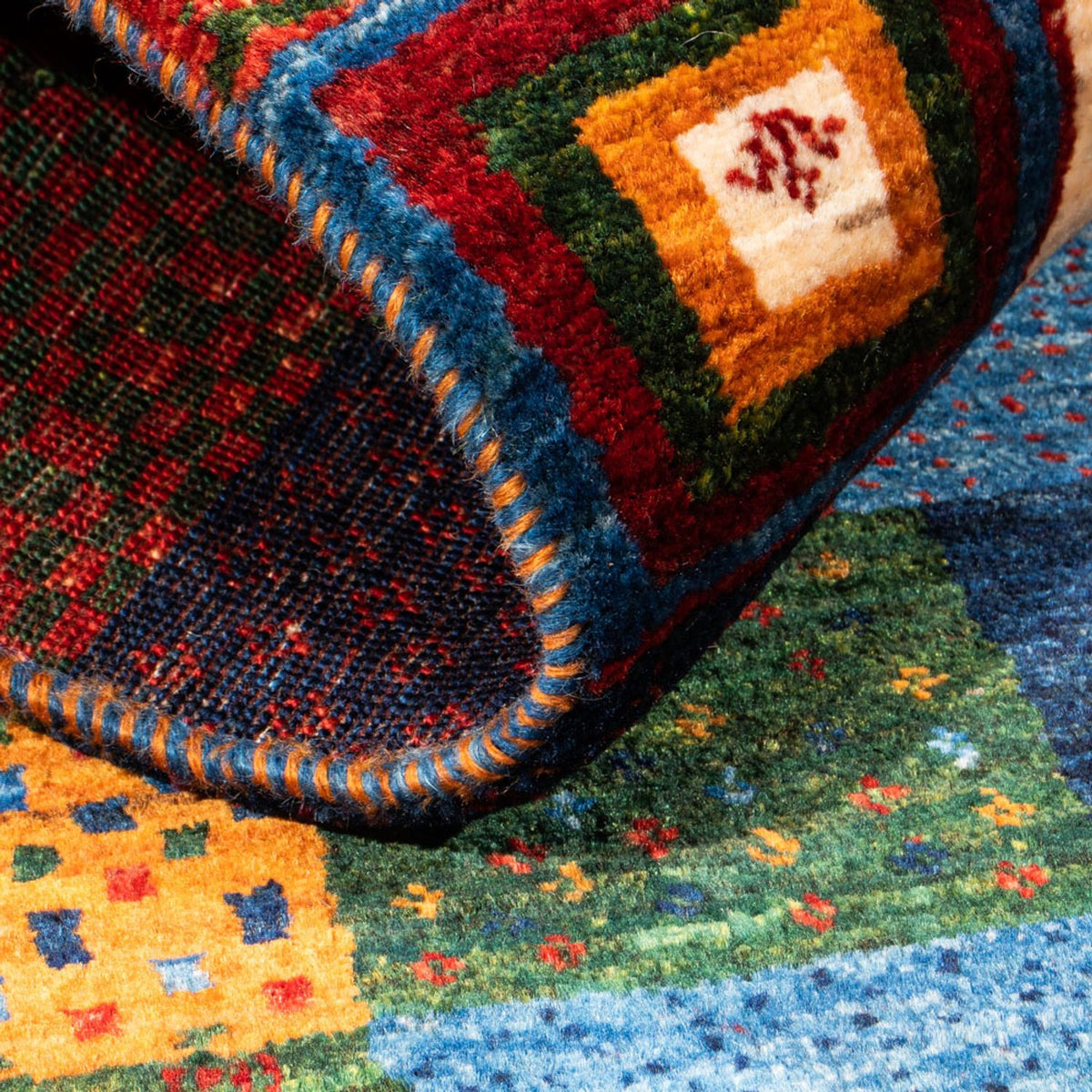 Gabbeh Teppich - Loribaft Perser - Royal - 128 x 84 cm - mehrfarbig