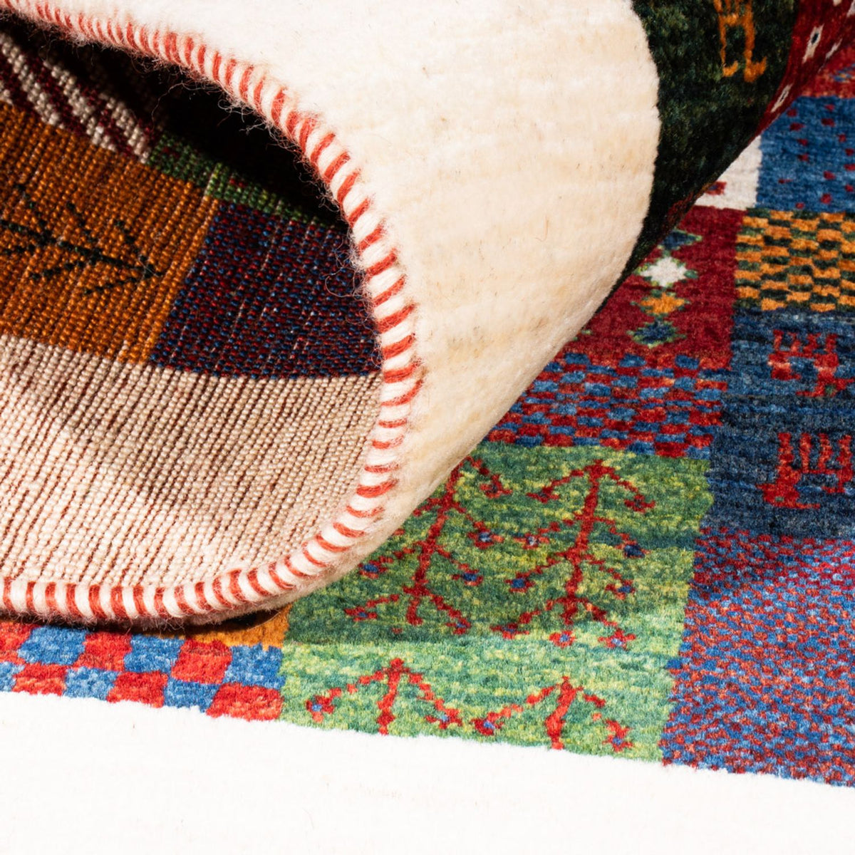 Gabbeh Teppich - Loribaft Perser - Royal - 124 x 85 cm - mehrfarbig