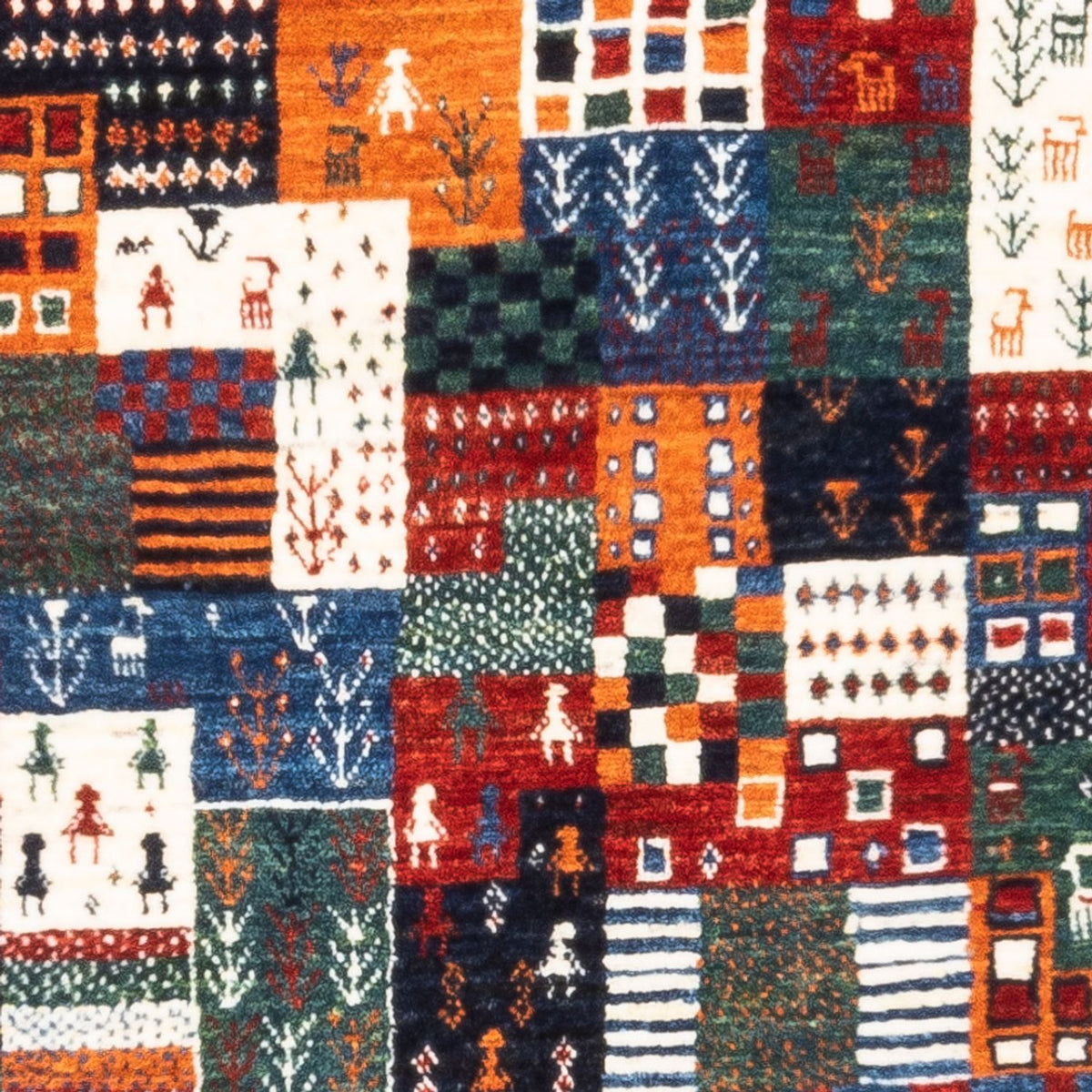 Gabbeh Teppich - Loribaft Perser - Royal - 125 x 83 cm - mehrfarbig