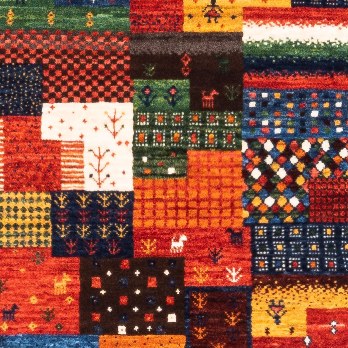 Gabbeh Teppich - Loribaft Perser - Royal - 127 x 83 cm - grün