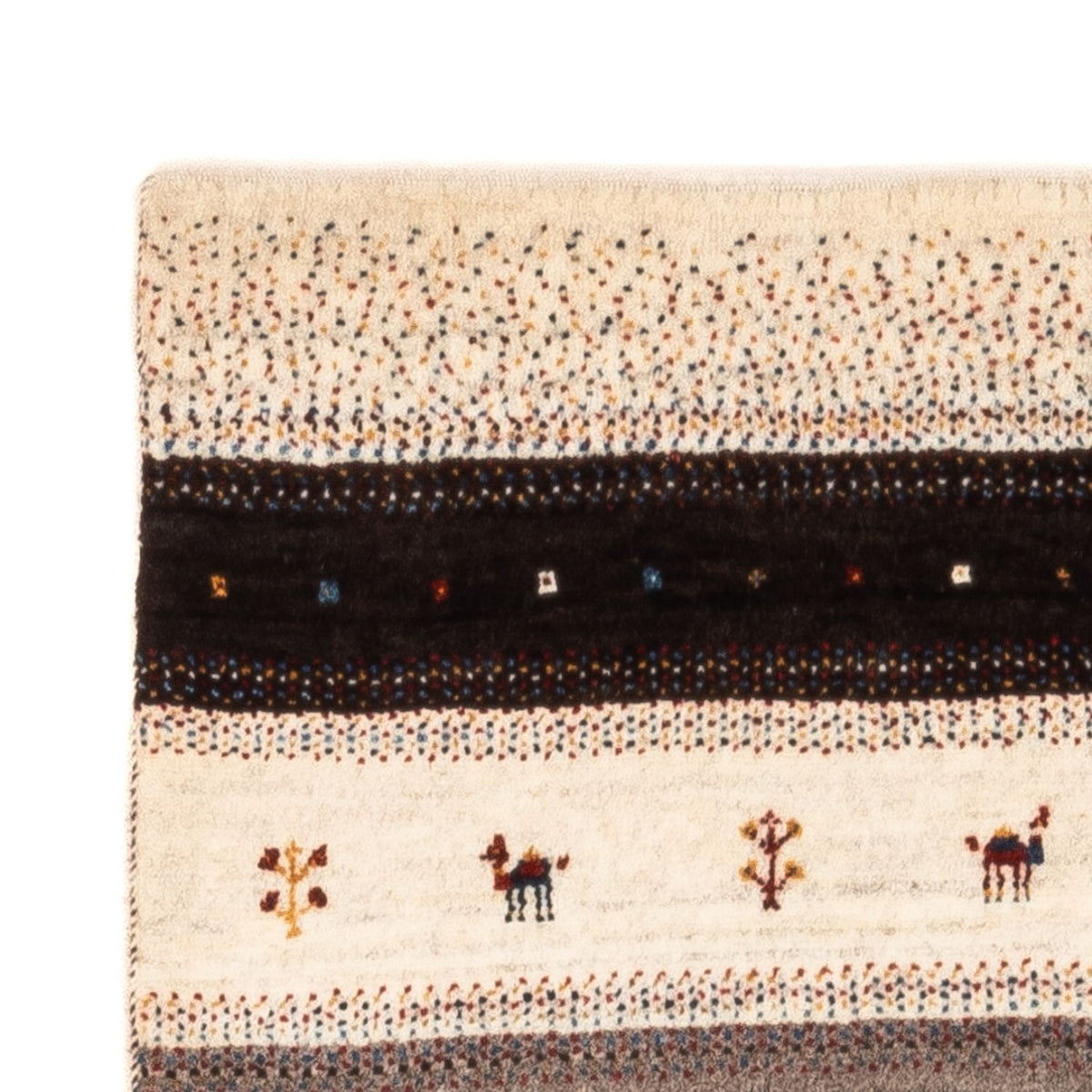 Gabbeh Teppich - Loribaft Perser - Royal - 134 x 84 cm - braun