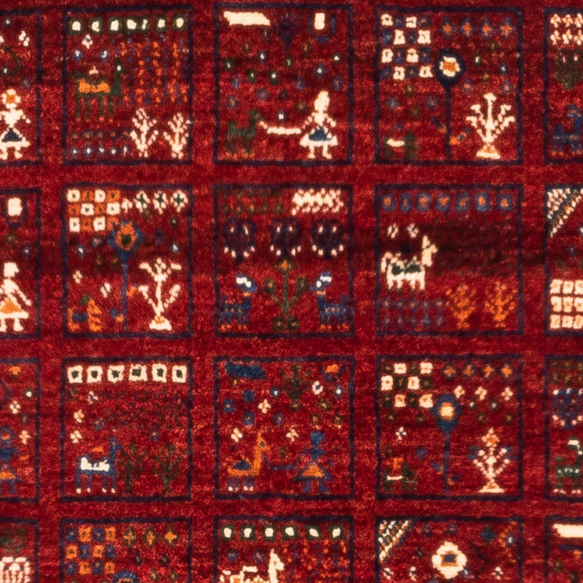 Gabbeh Teppich - Loribaft Perser - Royal - 133 x 83 cm - mehrfarbig