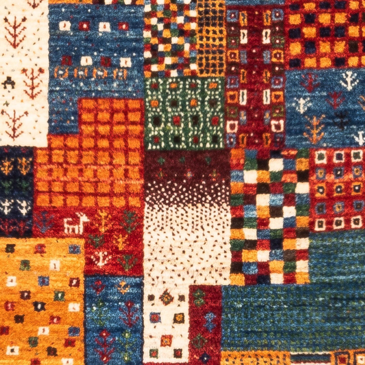 Gabbeh Teppich - Loribaft Perser - Royal - 132 x 80 cm - mehrfarbig