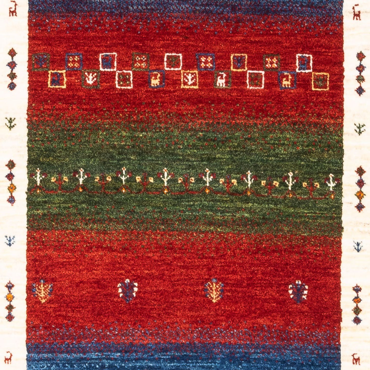 Gabbeh Teppich - Loribaft Perser - Royal - 122 x 82 cm - mehrfarbig