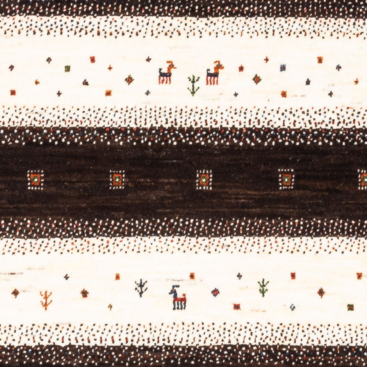 Gabbeh Teppich - Loribaft Perser - Royal - 136 x 84 cm - mehrfarbig